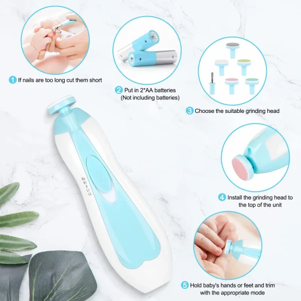 NailMagic Fingernail Cutter Trimmer Infant Manicure Set - Image 3