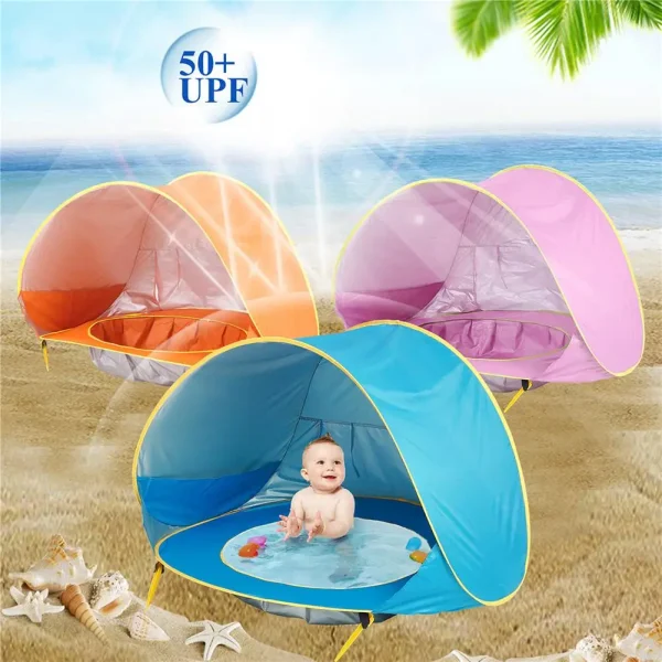 SunnyNest sun Awning Tent UV-protecting Sunshelter with Pool Kid Outdoor Camping Sunshade Beach - Image 2