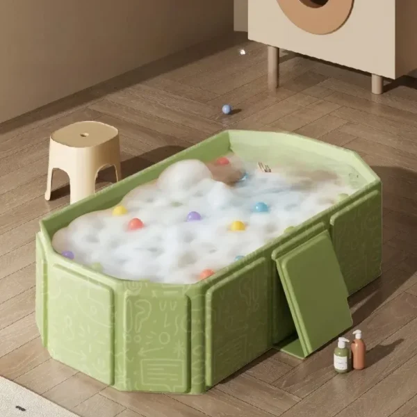 DreamTub Foldable Baby Bathtub with Cute Animal Design & Non-Slip Base - Image 2