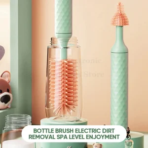 DreamBrush Electric 360° Baby Bottle & Pacifier Cleaning Brush with Rechargeable Battery